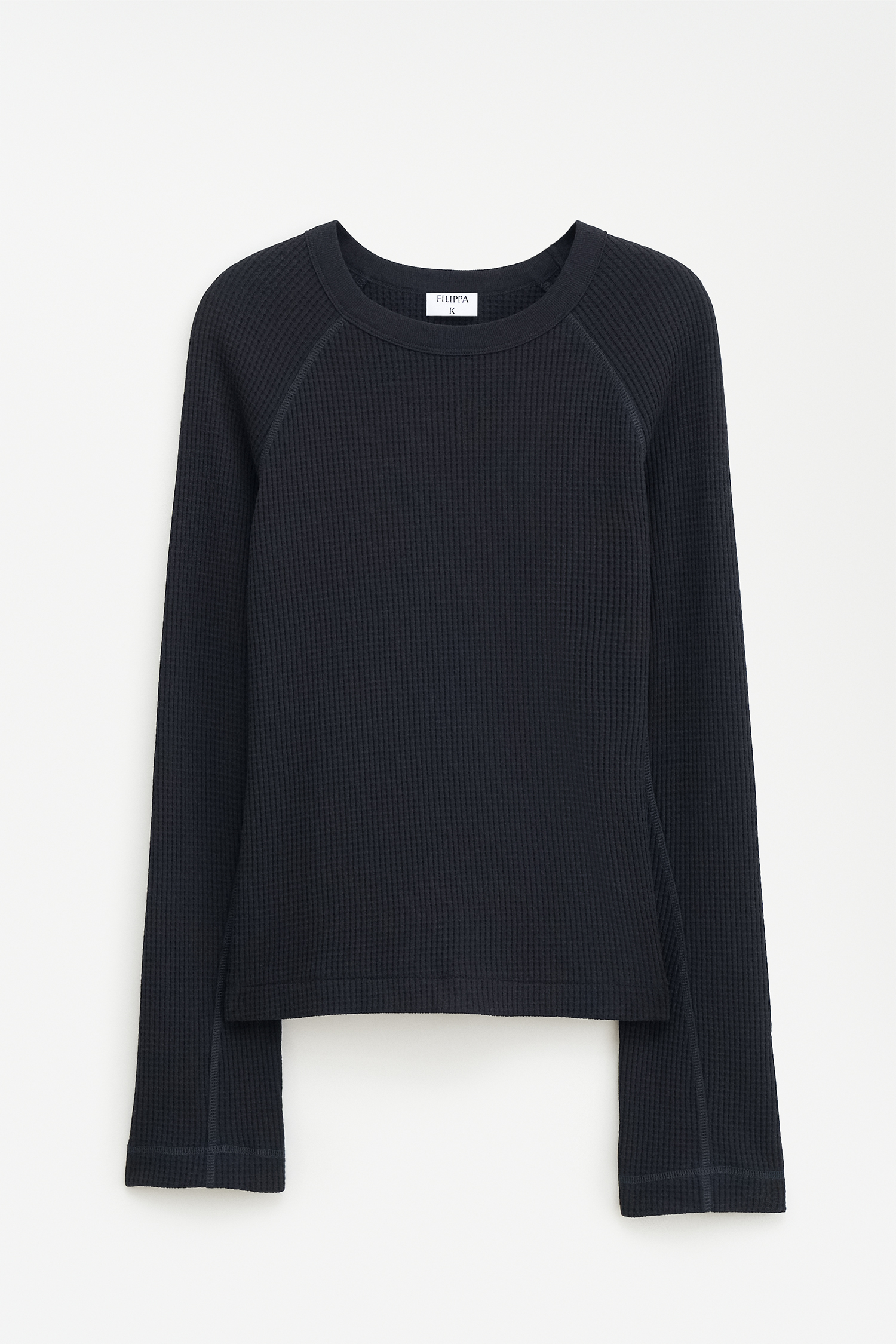 Shop Filippa K Waffle Sweater In Black