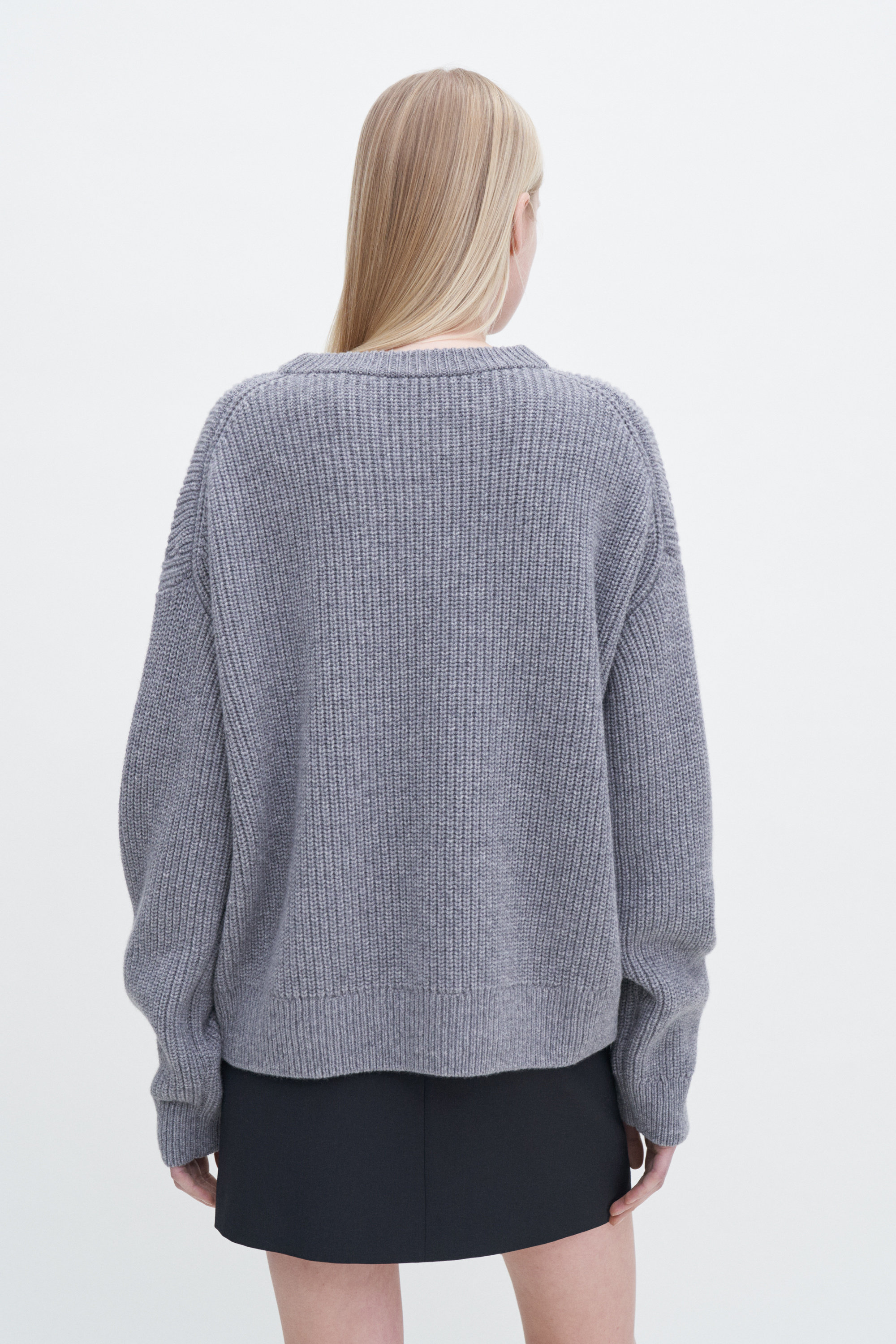 FILIPPA K RIBBED WOOL CASHMERE SWEATER 