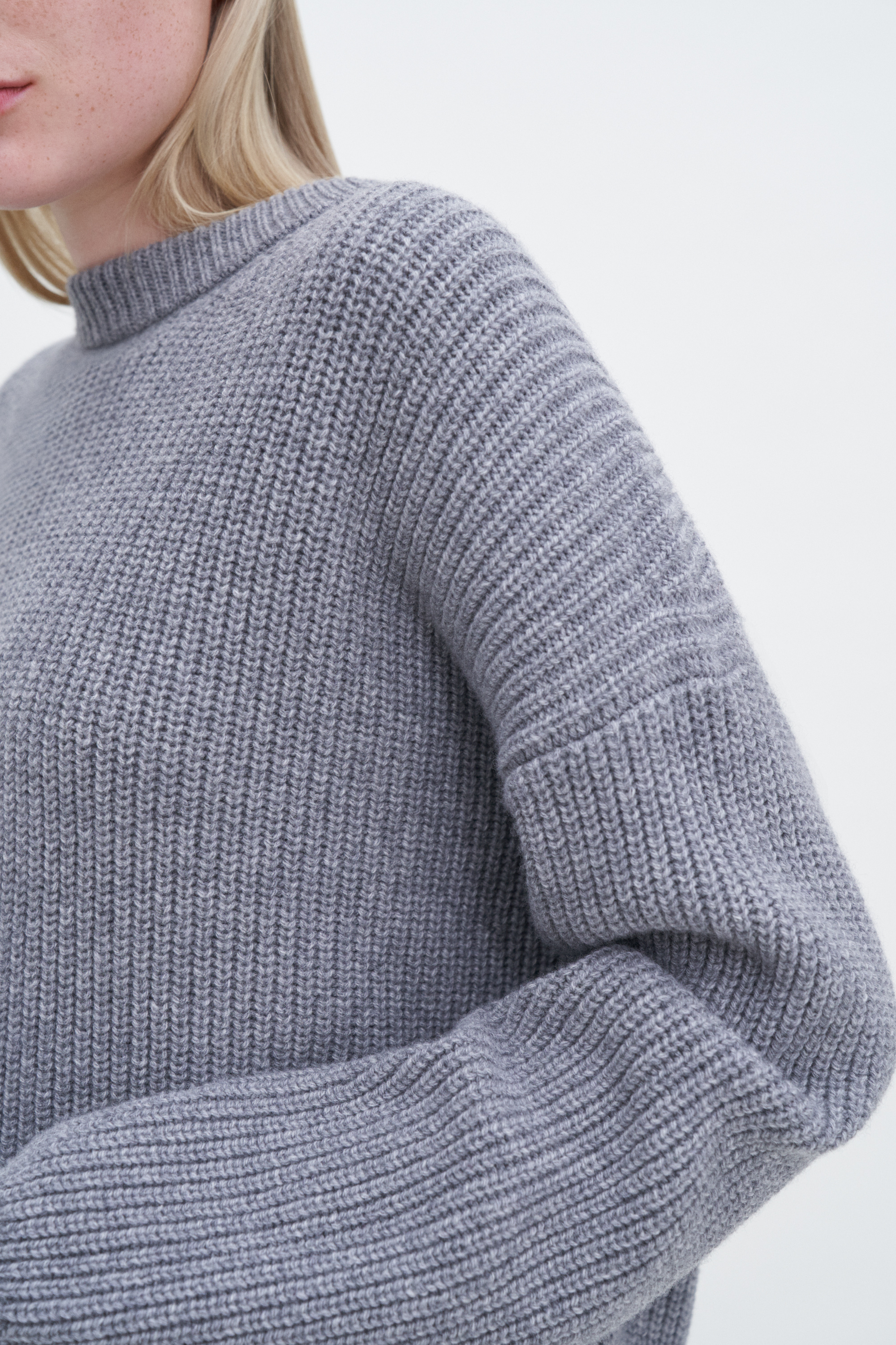 FILIPPA K RIBBED WOOL CASHMERE SWEATER 