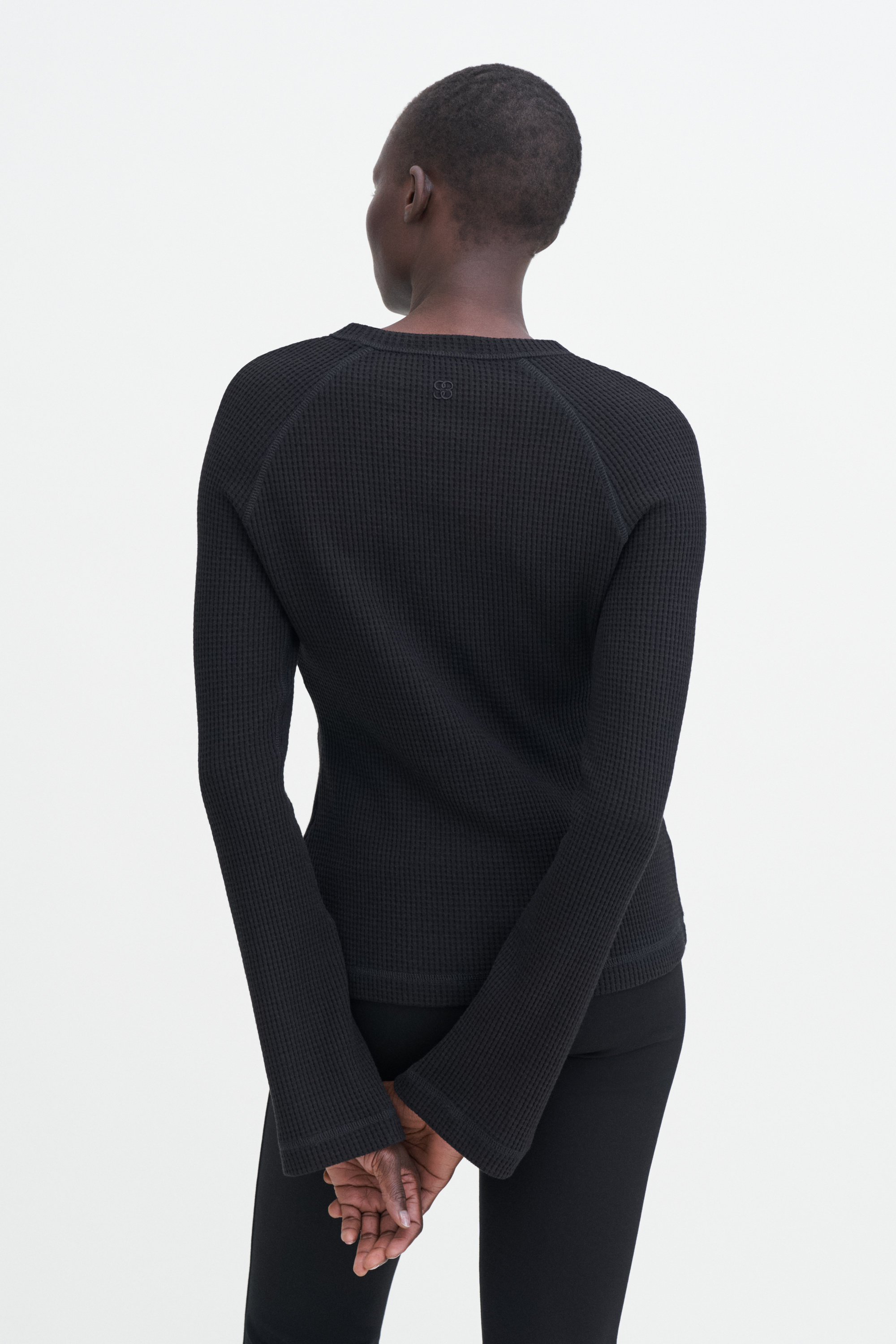 Shop Filippa K Waffle Sweater In Black