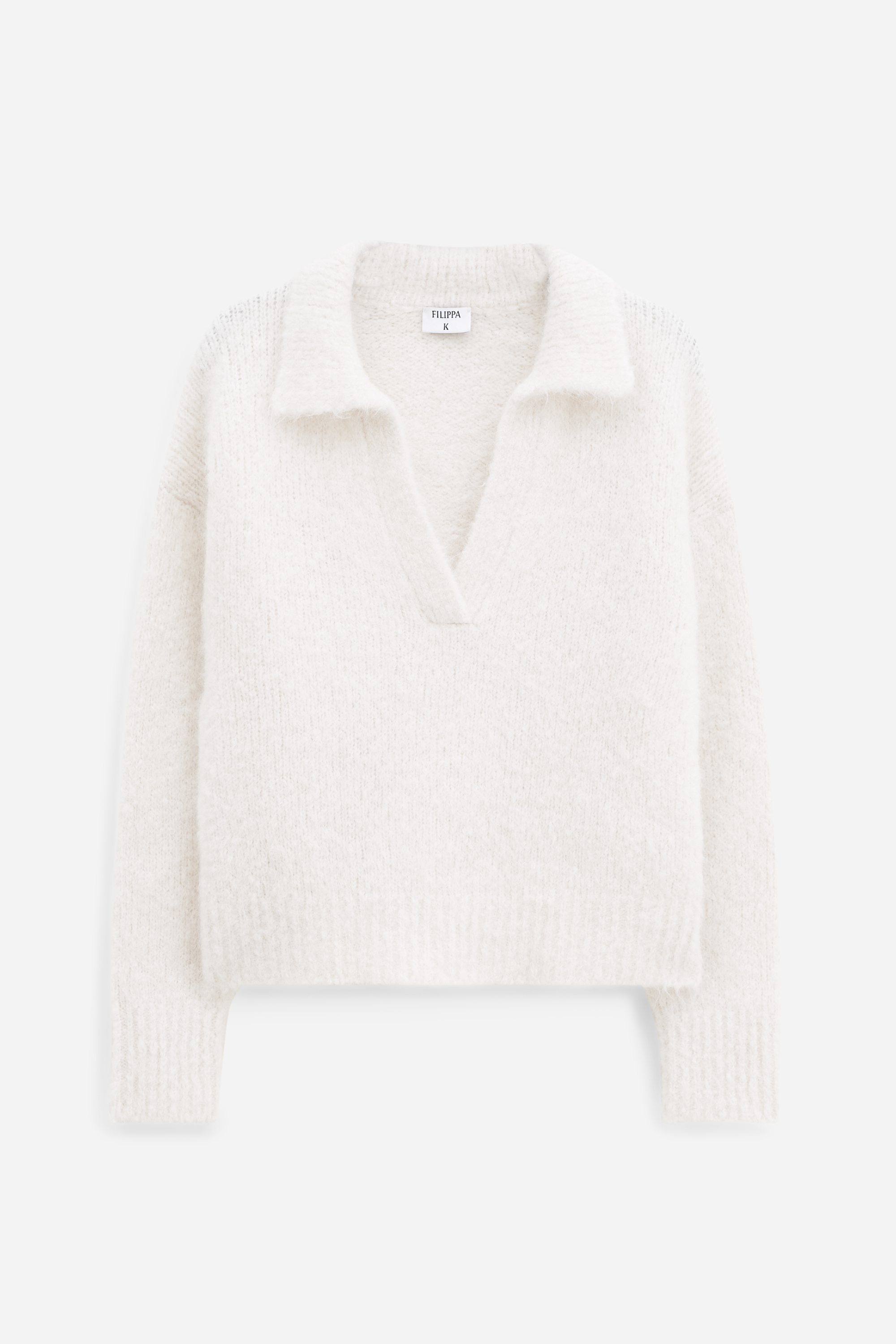 Shop Filippa K Soft Alpaca Polo Sweater In White